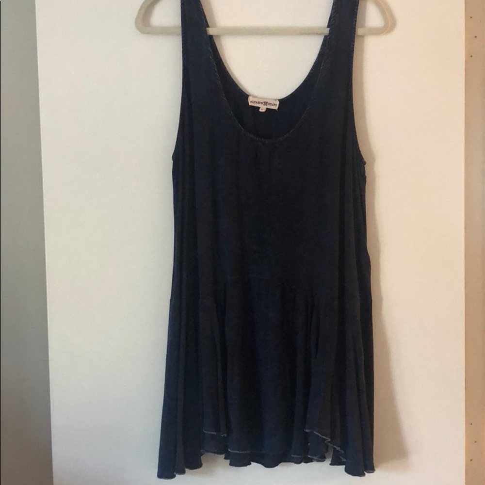 Navy Blue Tunic Tank Top